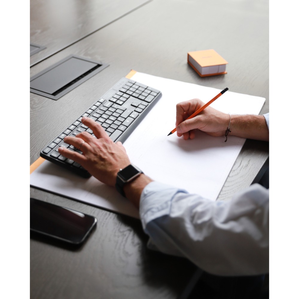 Undated weekly Desk Pad - Rhodia - A2, 80 g, 30 sheets
