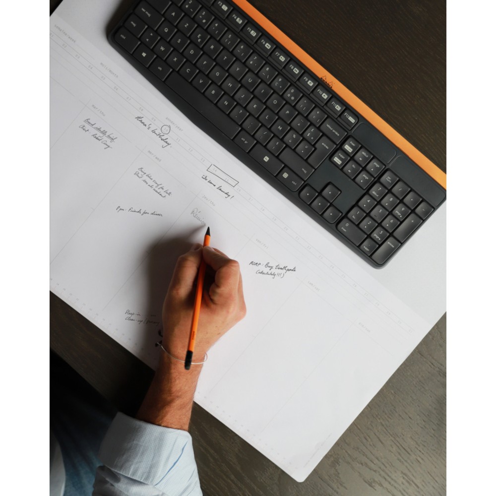 Undated weekly Desk Pad - Rhodia - A2, 80 g, 30 sheets