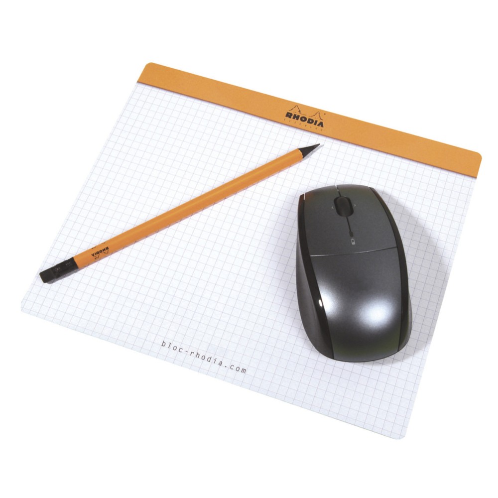 Notes, podkładka pod myszkę - Rhodia - w kratkę, 19 x 23 cm, 80 g, 30 ark.