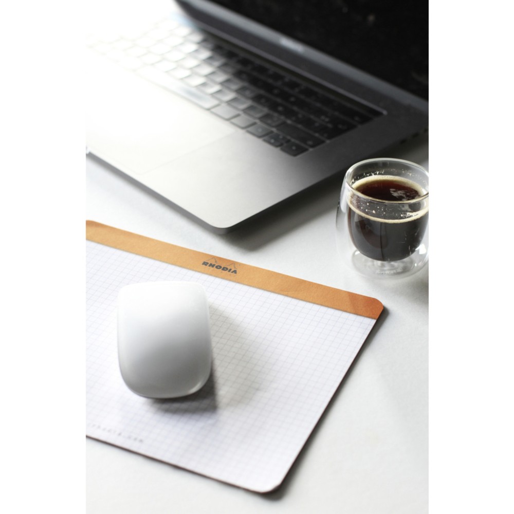 Clic Bloc Mouse Pad - Rhodia - orange, squared, 19 x 23 cm, 80 g, 30 sheets