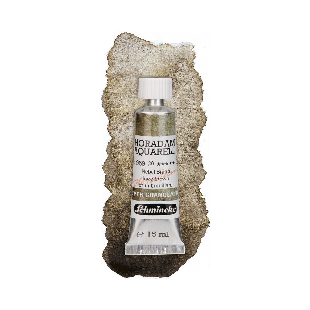 Horadam Aquarell watercolor paint - Schmincke - 969, Haze Brown, 15 ml
