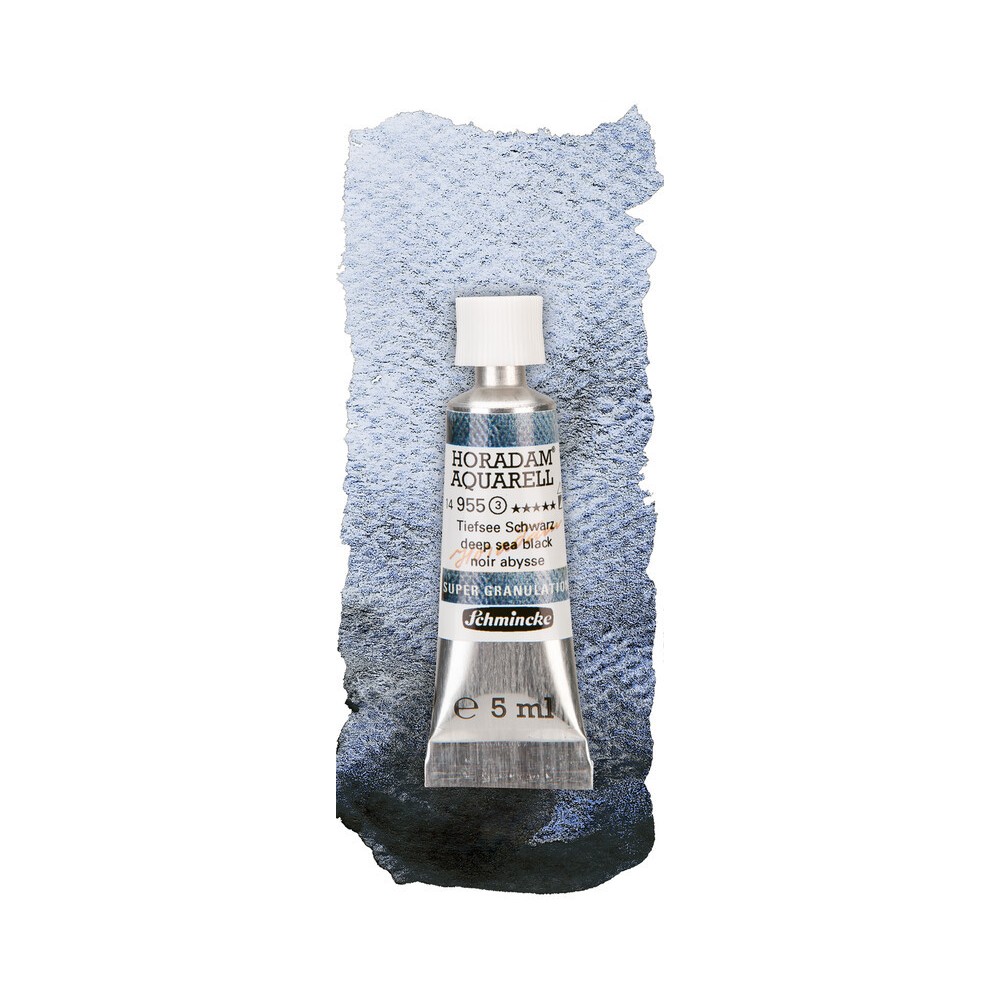 Horadam Aquarell watercolor paint - Schmincke - 955, Deep Sea Black, 5 ml