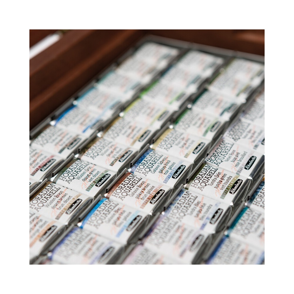 Set of Horadam Aquarell Supergranulating watercolor paints - Schmincke - 50 pcs.