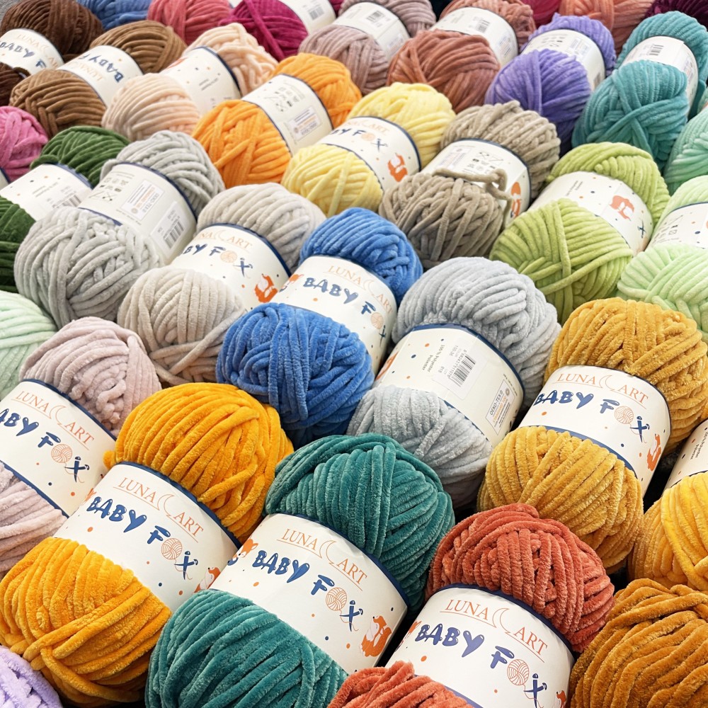 Włóczka poliestrowa Baby Fox - Luna Art - 1, 100 g, 120 m