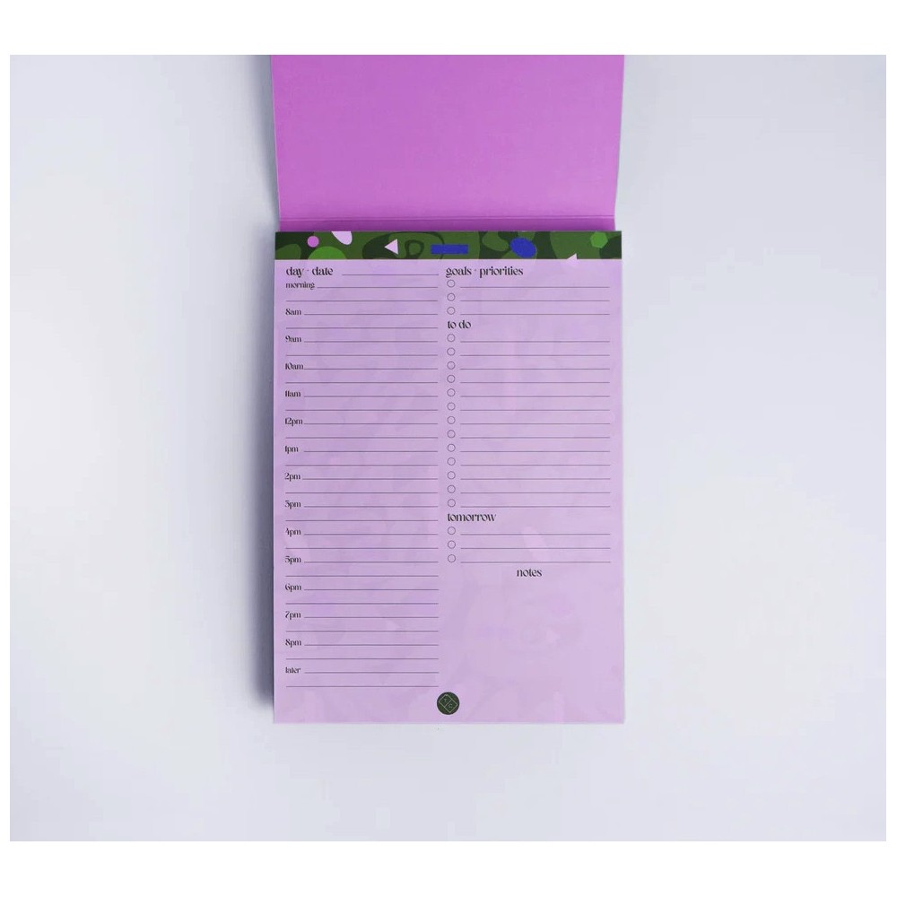 Desk organiser daily pad, August - The Completist. - A5