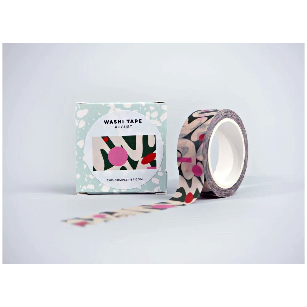 Taśma papierowa washi August - The Completist. - 15 mm x 10 m