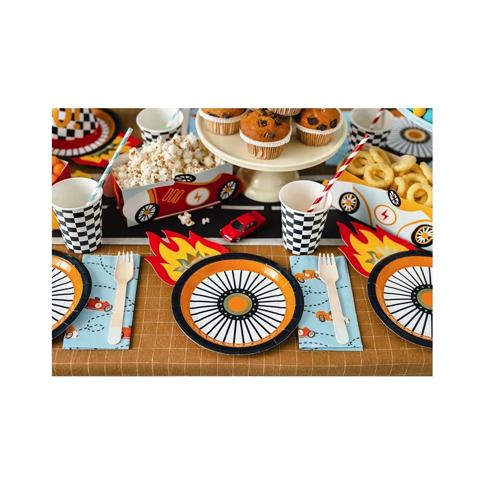 Paper cups Checkered - 220 ml, 6 pcs.