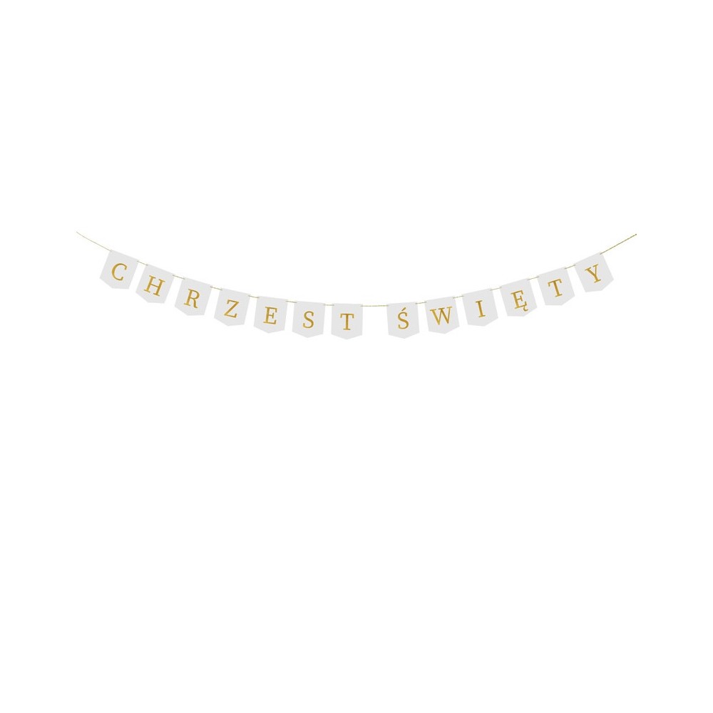 Banner Chrzest Święty - white, 13 x 250 cm