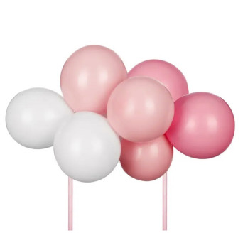 Balloon cake topper - pink, 29 cm