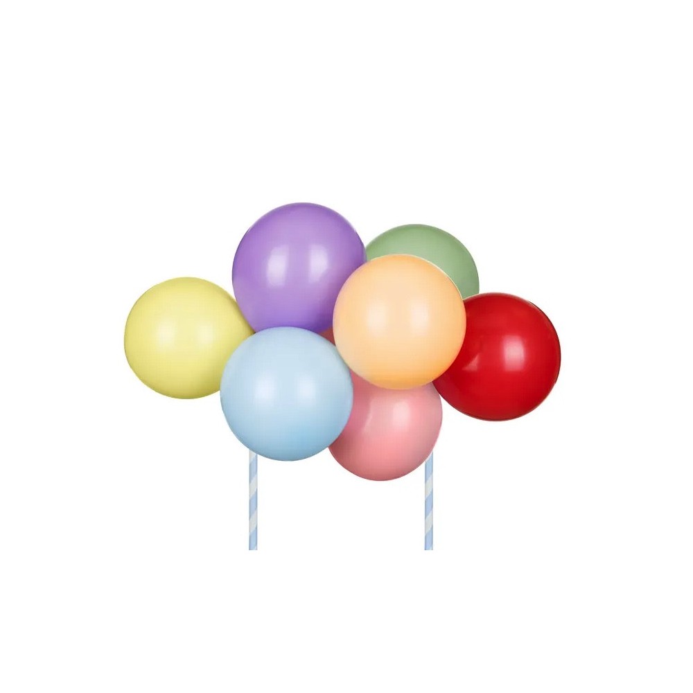 Balloon cake topper - colorful, 29 cm