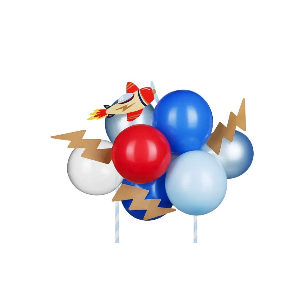 Balloon cake topper Airplane - 29 cm