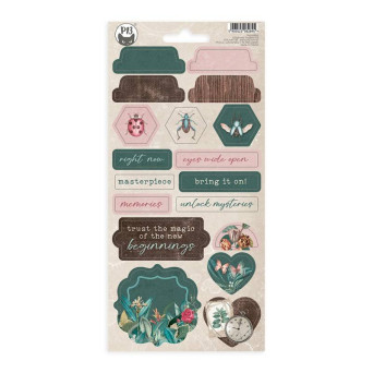Set of cardboard stickers 10,5 x 22 cm - Piątek Trzynastego - Naturalist 03