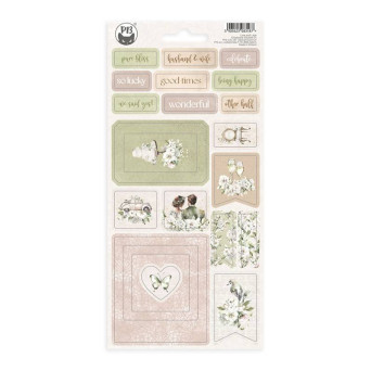 Set of cardboard stickers 10,5 x 22 cm - Piątek Trzynastego - Love and lace 01
