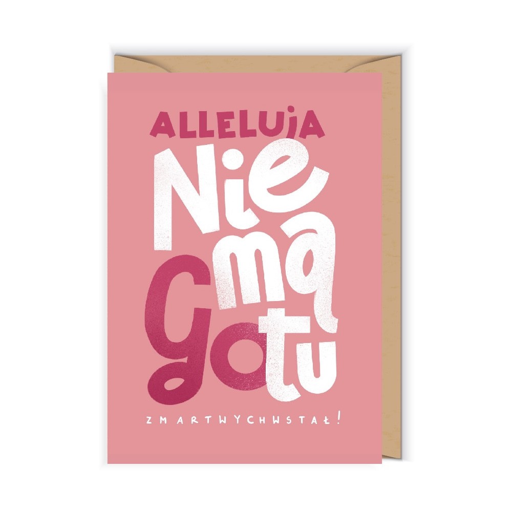 Kartka okolicznościowa 12 x 17 cm - Cudowianki - Nie ma go tu