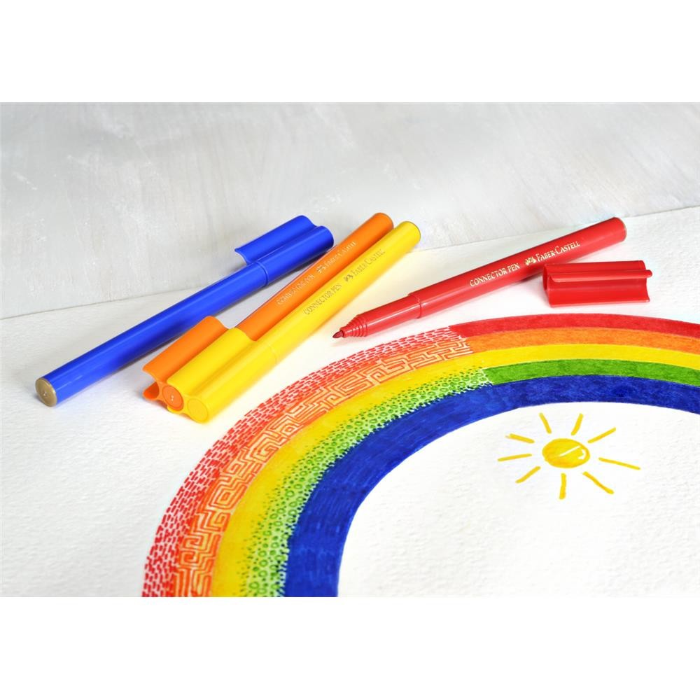 Zestaw flamastrów Connector Unicorn - Faber-Castell - 33 kolory