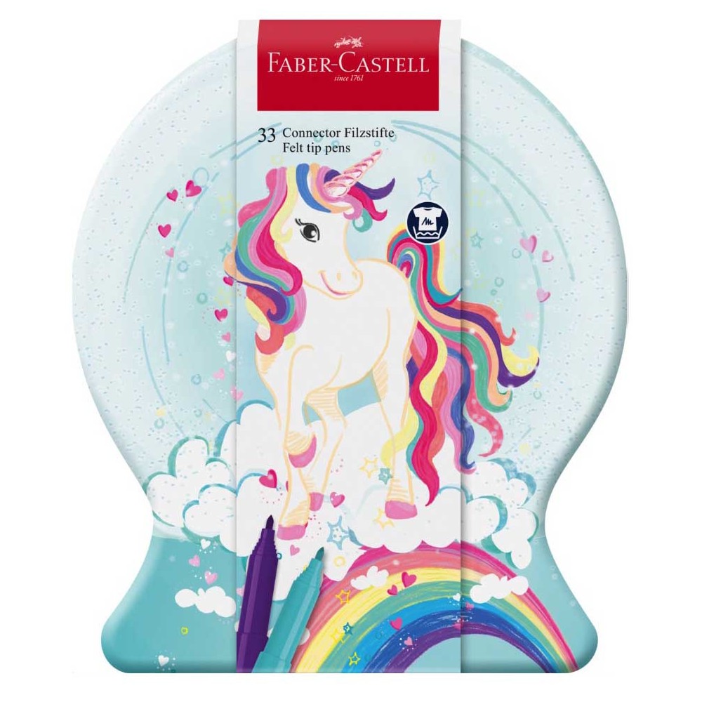 Set of Connector Unicorn felt tip pens - Faber-Castell - 33 pcs.