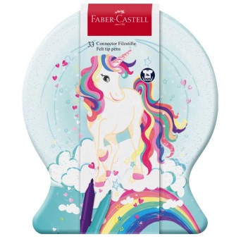 Set of Connector Unicorn felt tip pens - Faber-Castell - 33 pcs.