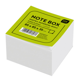 Note box - Interdruk - white, 8,5 x 8,5 x 3,5 cm