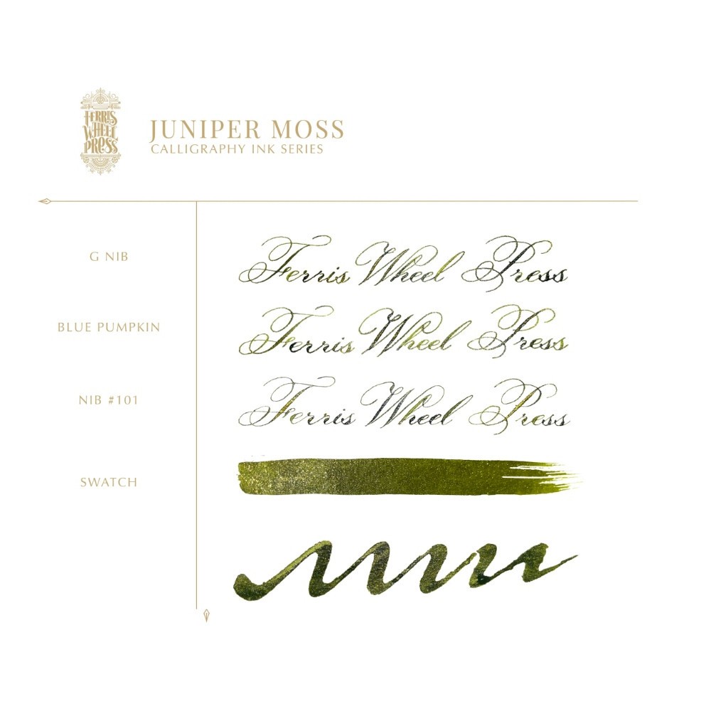 Tusz wodoodporny - Ferris Wheel Press - Juniper Moss, 28 ml