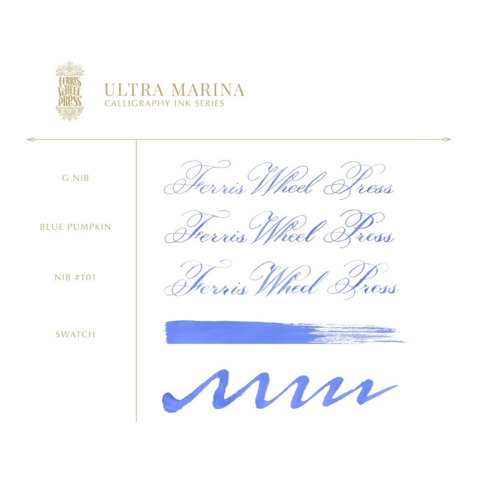 Waterproof ink - Ferris Wheel Press - Ultra Marina, 28 ml