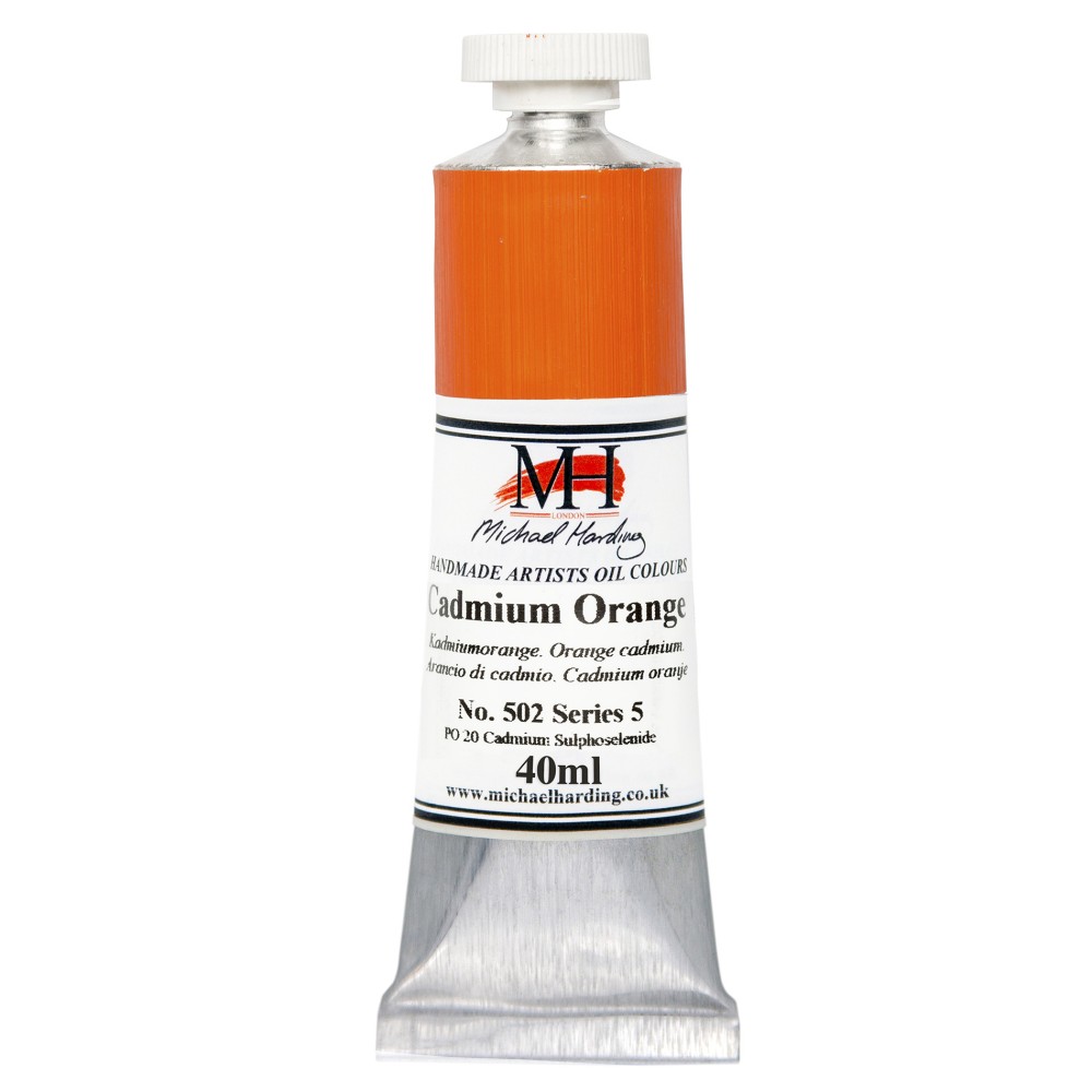 Oil paint - Michael Harding - 502, Cadmium Orange, 40 ml
