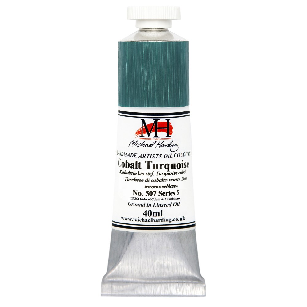 Oil paint - Michael Harding - 507, Cobalt Turquoise Deep, 40 ml