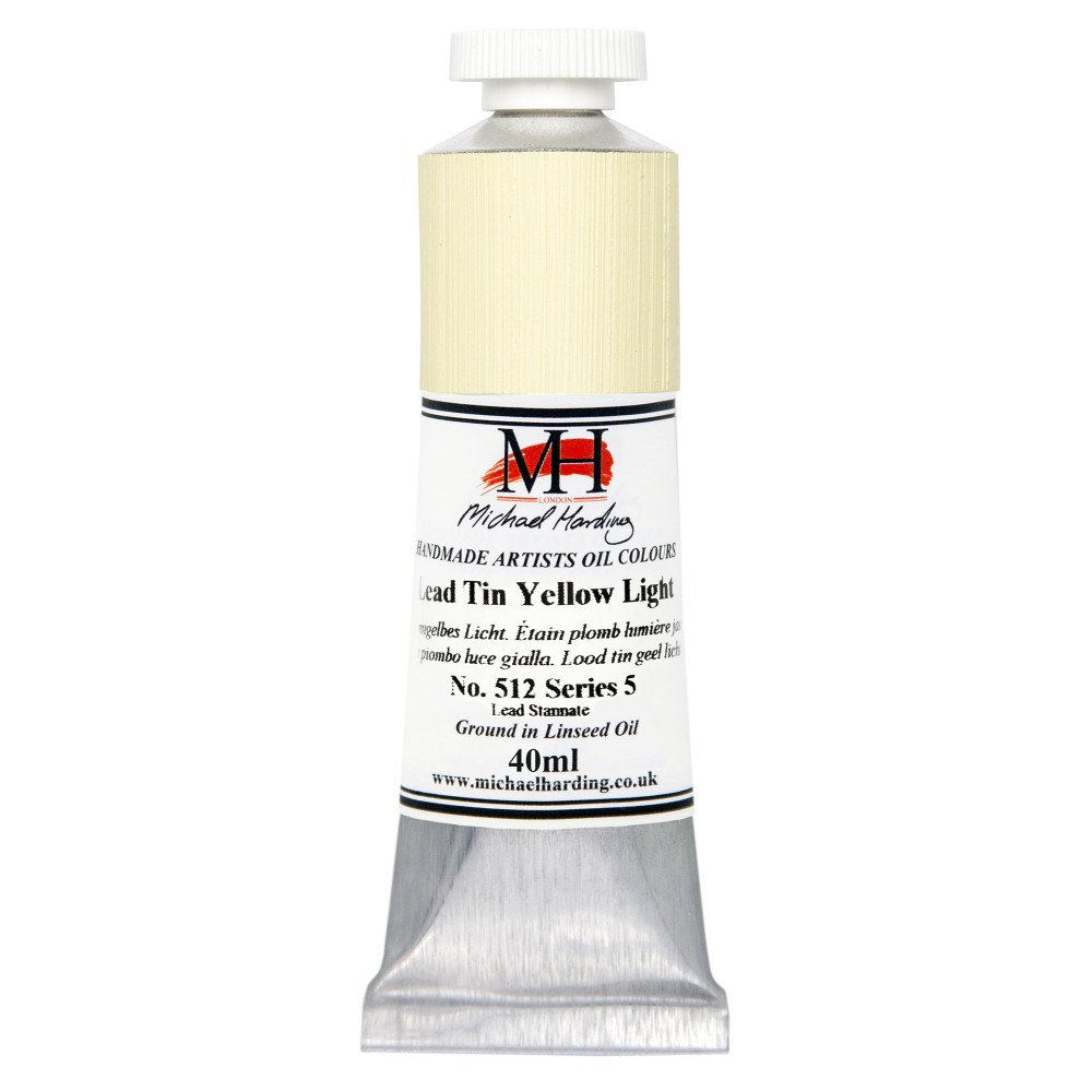 Farba olejna - Michael Harding - 512, Lead Tin Yellow Light, 40 ml