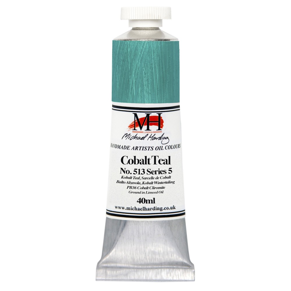 Farba olejna - Michael Harding - 513, Cobalt Teal, 40 ml