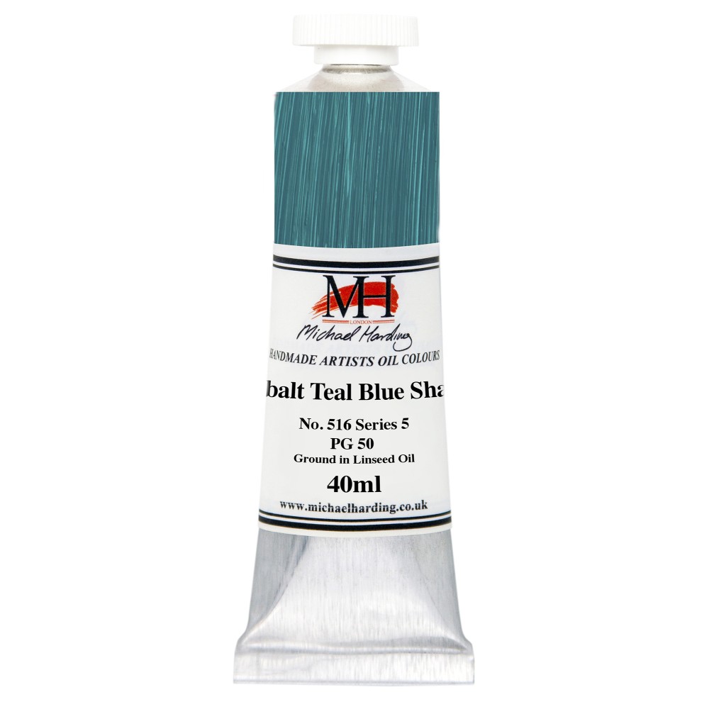 Farba olejna - Michael Harding - 516, Cobalt Teal Blue Shade, 40 ml