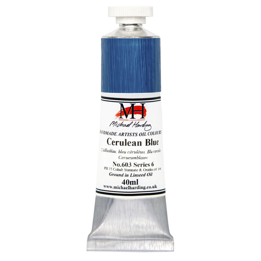 Farba olejna - Michael Harding - 603, Cerulean Blue, 40 ml