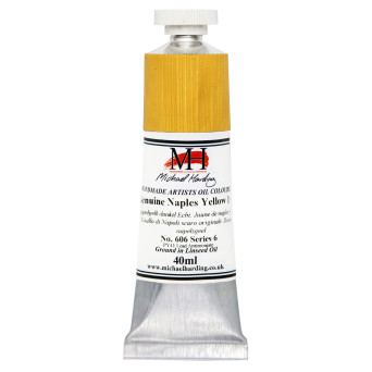 Farba olejna - Michael Harding - 606, Genuine Naples Yellow Dark, 40 ml