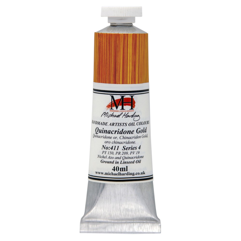 Farba olejna - Michael Harding - 411, Quinacridone Gold, 40 ml