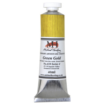 Oil paint - Michael Harding - 410, Green Gold, 40 ml