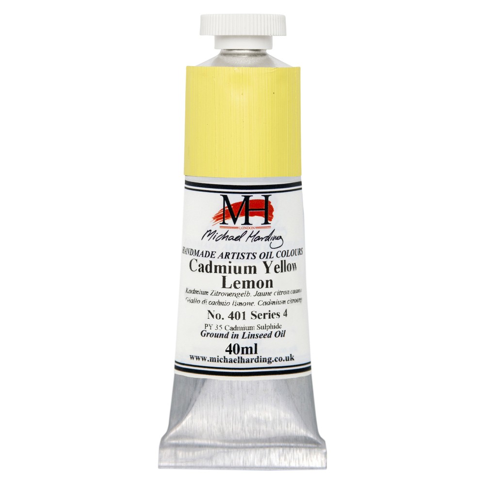 Farba olejna - Michael Harding - 401, Cadmium Yellow Lemon, 40 ml