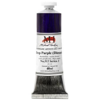 Oil paint - Michael Harding - 312, Deep Purple Dioxazine, 40 ml