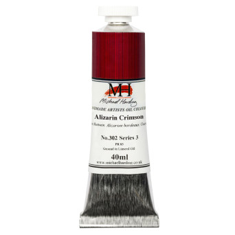 Oil paint - Michael Harding - 302, Alizarin Crimson, 40 ml