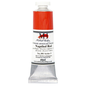 Farba olejna - Michael Harding - 301, Napthol Red, 40 ml