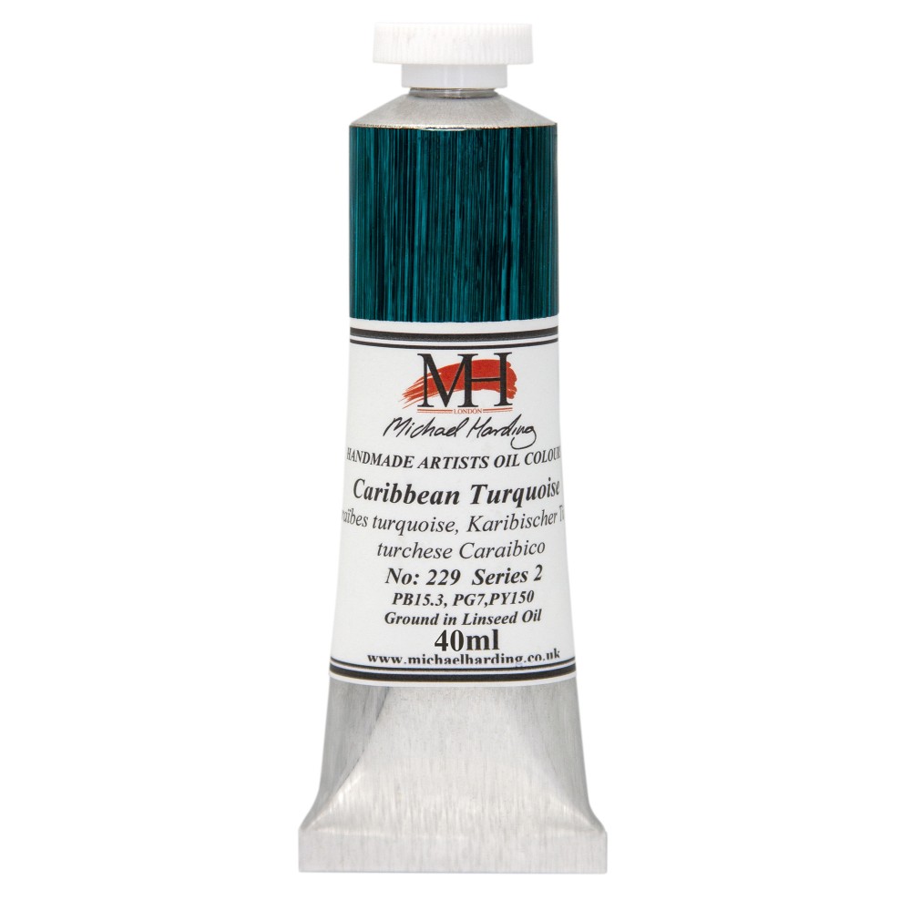 Farba olejna - Michael Harding - 229, Caribbean Turquoise, 40 ml
