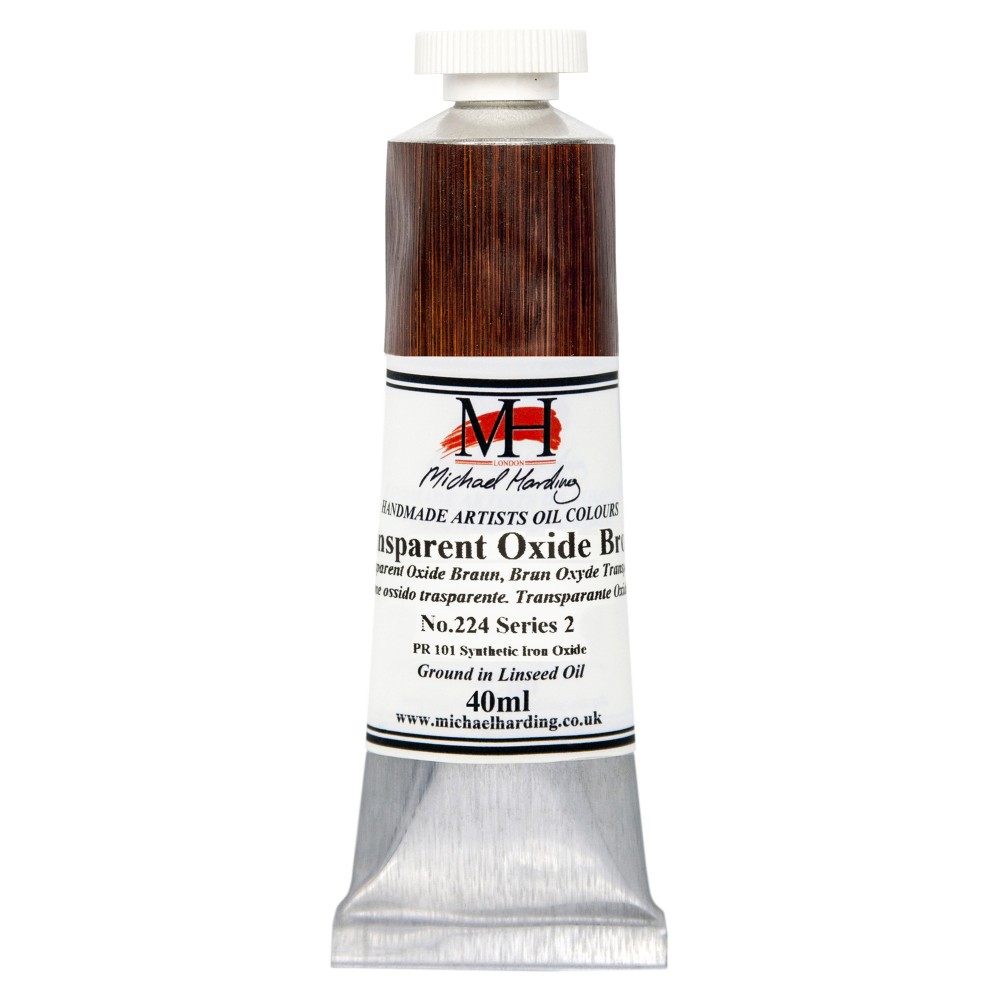 Farba olejna - Michael Harding - 224, Transparent Oxide Brown, 40 ml