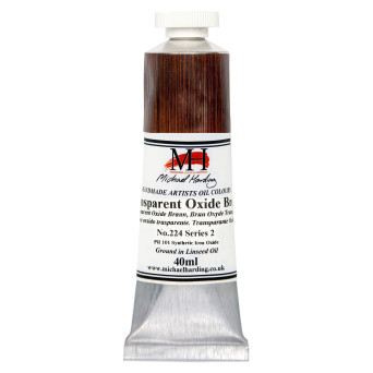 Farba olejna - Michael Harding - 224, Transparent Oxide Brown, 40 ml