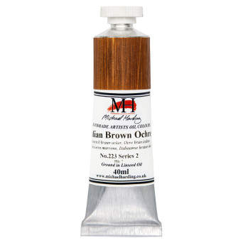 Oil paint - Michael Harding - 223, Italian Brown Ochre, 40 ml