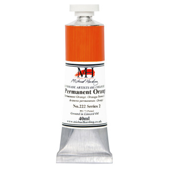 Oil paint - Michael Harding - 222, Permanent Orange, 40 ml
