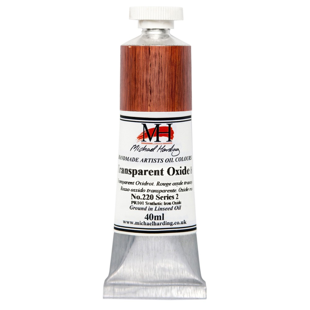 Oil paint - Michael Harding - 220, Transparent Oxide Red, 40 ml