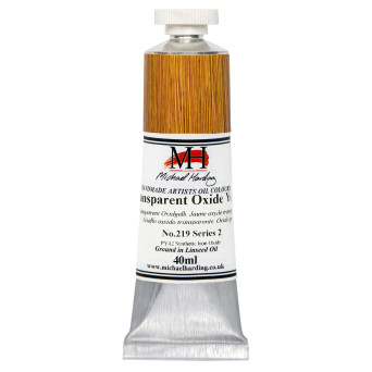 Oil paint - Michael Harding - 219, Transparent Oxide Yellow, 40 ml