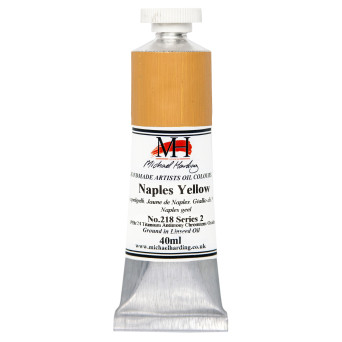 Oil paint - Michael Harding - 218, Naples Yellow, 40 ml
