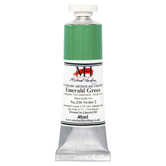 Farba olejna - Michael Harding - 216, Emerald Green, 40 ml