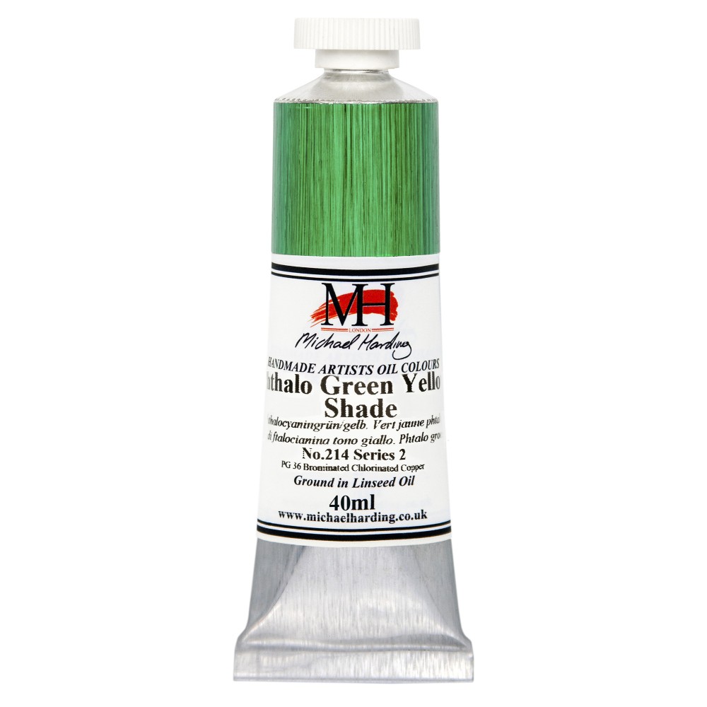 Farba olejna - Michael Harding - 214, Phthalo Green Yellow Shade, 40 ml