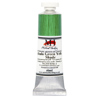 Farba olejna - Michael Harding - 214, Phthalo Green Yellow Shade, 40 ml