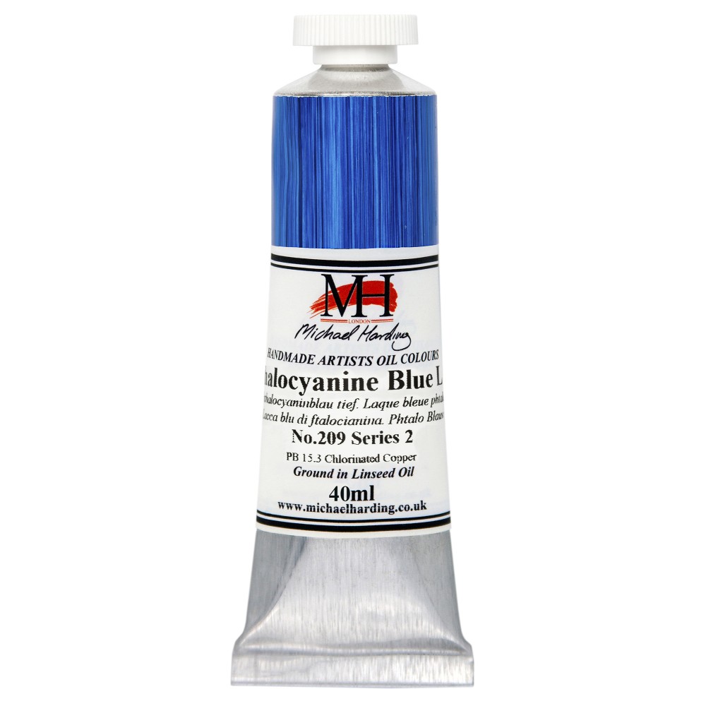 Oil paint - Michael Harding - 209, Phthalocyanine Blue Lake, 40 ml