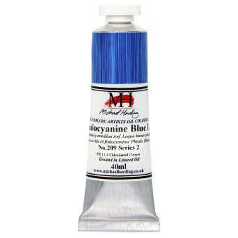 Oil paint - Michael Harding - 209, Phthalocyanine Blue Lake, 40 ml